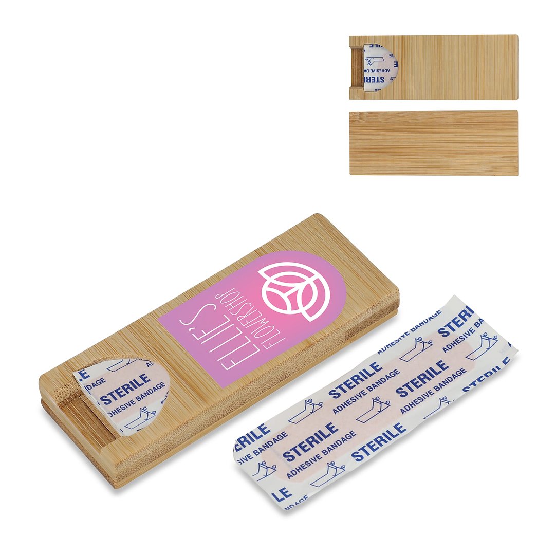 Pflaster in Bambusbox Duriköbi