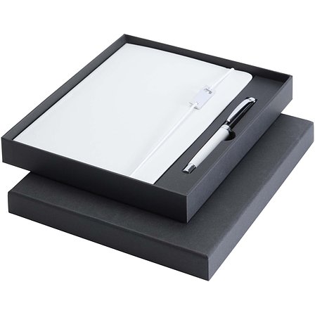 Elegance A5 Hardcover Notizbuch mit Tintenroller Set - Stgan