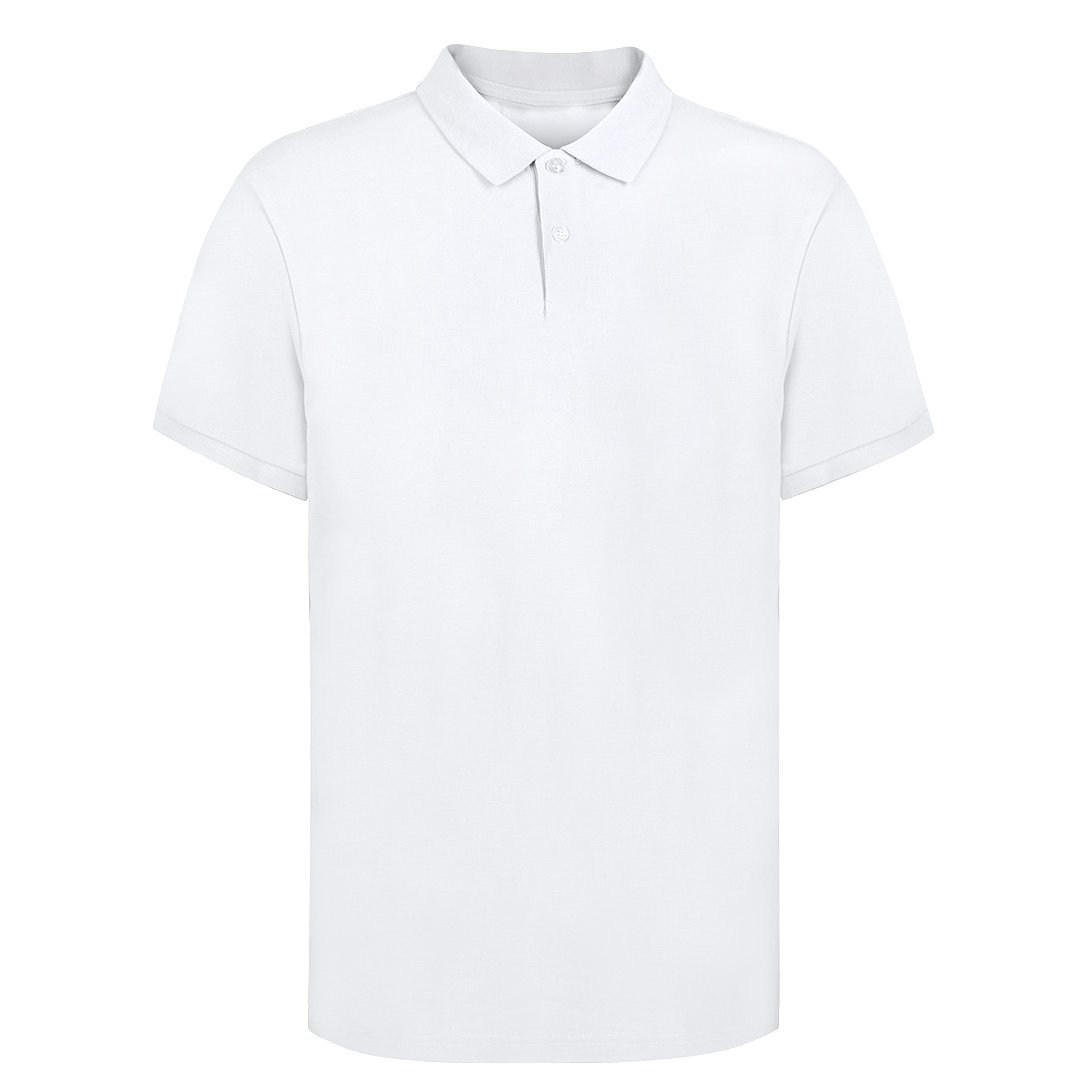 Erwachsene Weiss Polo-Shirt Idpan