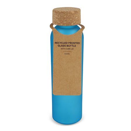 Gefrostete flasche aus recyceltem Glas mit Korkdeckel 500ml Utzarjat