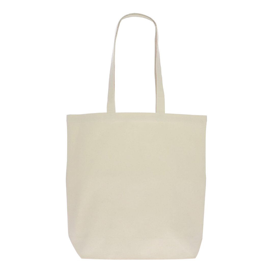 Einkaufstasche Bio-Baumwolle natur lang 270g/m² 42x12x43 cm Ruins