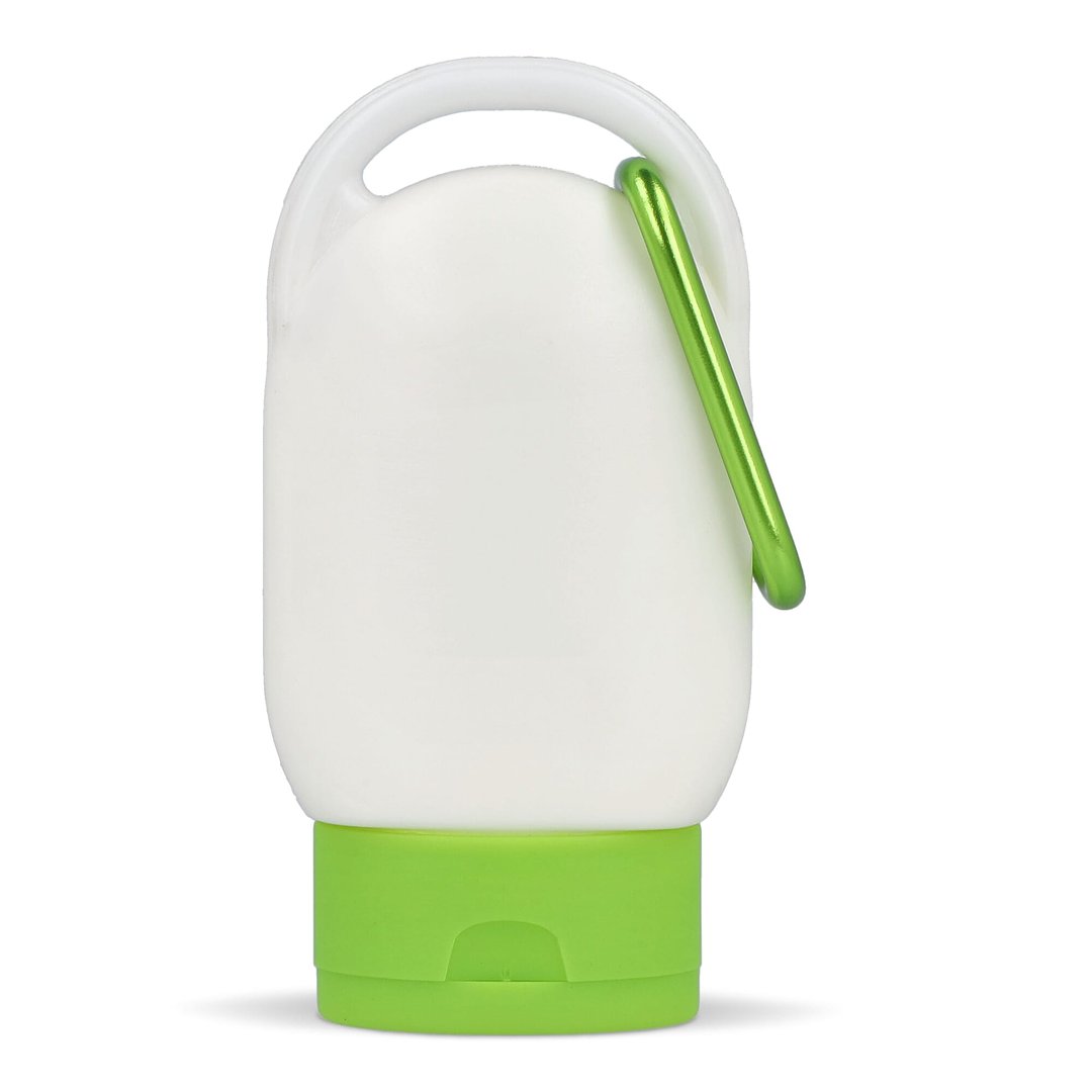 Sonnenschutzlotion mit Karabiner SPF30 aus recyceltem Material Hatrudi