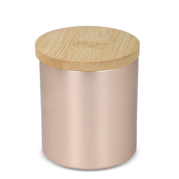 Bhakti-Duftkerze auf pflanzlicher Basis in recyceltem Aluminiumgefäß Elinele