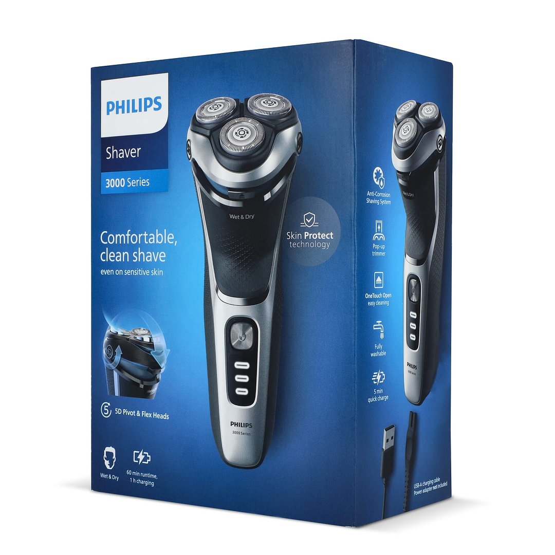 Philips elektrischer Nass- und Trockenrasierer Mereng