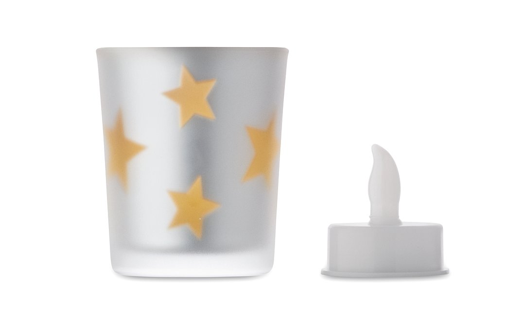 LED-Teelicht im Glashalter Luolfri