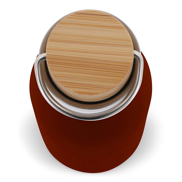 Isolier-Flasche mit Bambusdeckel, 500ml Miriori