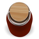 Isolier-Flasche mit Bambusdeckel, 500ml Miriori