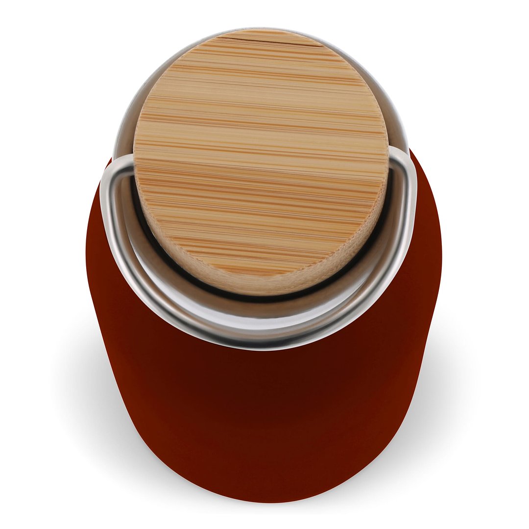 Isolier-Flasche mit Bambusdeckel, 500ml Miriori