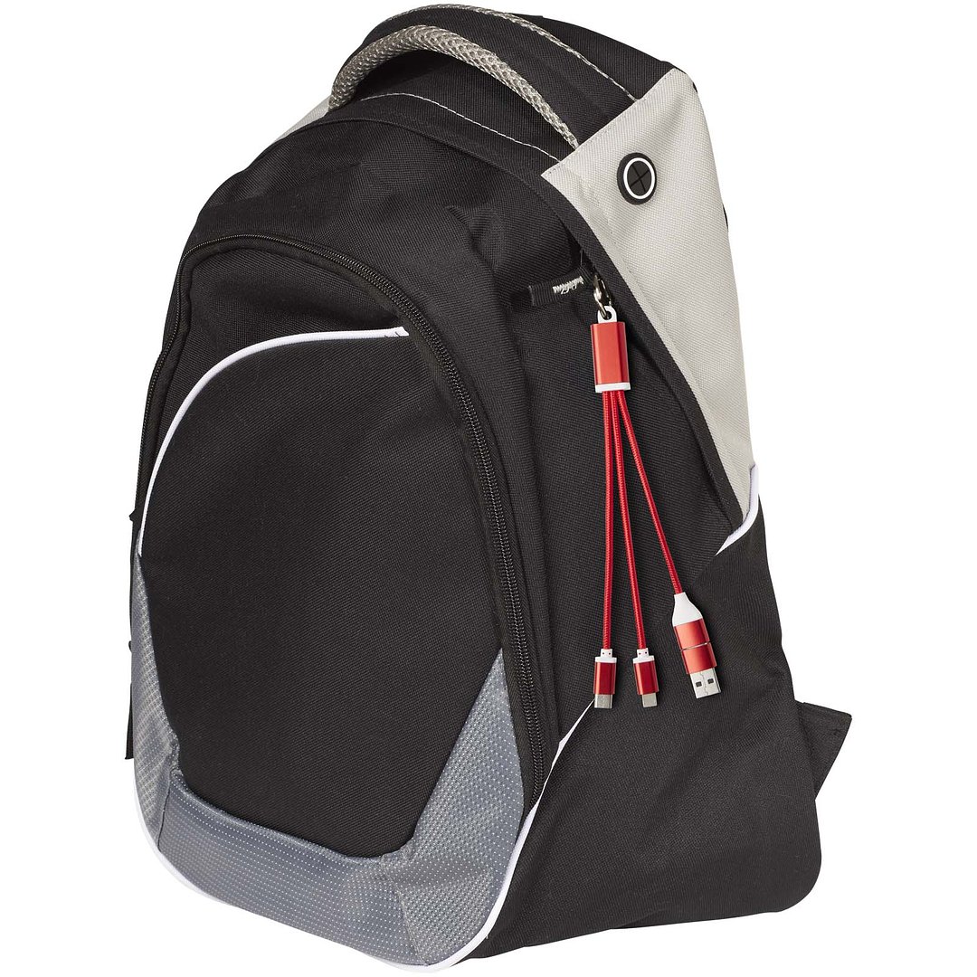 4-in-1 Ladekabel aus recyceltem Aluminium mit Schlüsselanhänger - Lolel