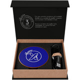 Kabellose Ladestation aus Holz mit Leuchtlogo - Heli