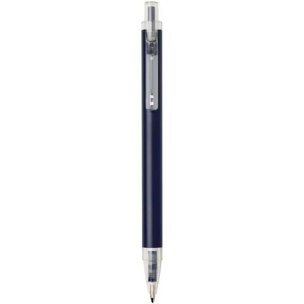 Kugelschreiber aus recyceltem Aluminium blaue Tinte - Vregian