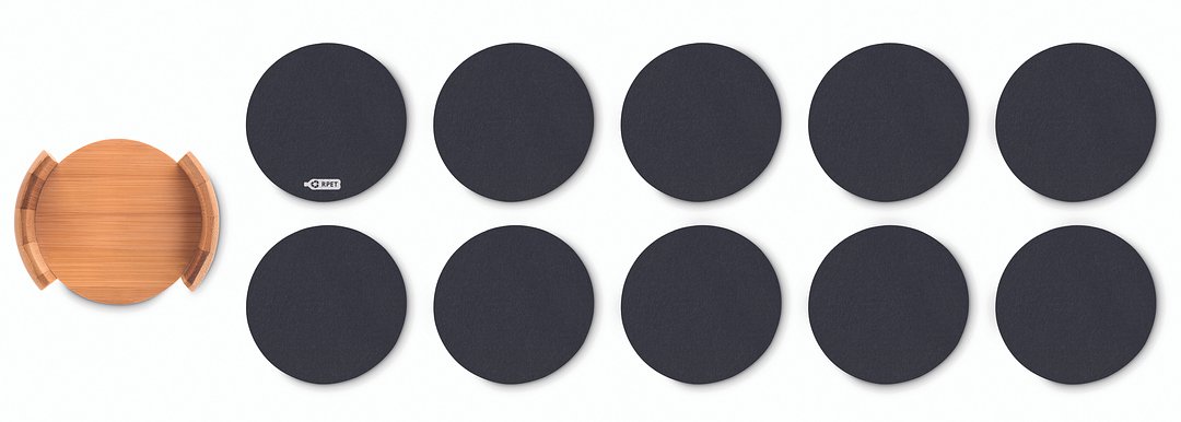 RPET-Untersetzer-Set Channanni