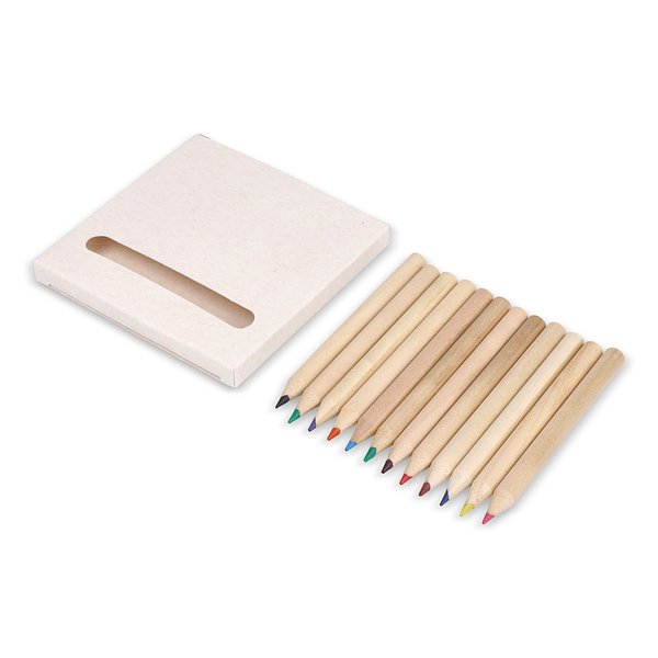 12 Buntstifte in einer Schachtel aus recyceltem Milchkarton Paltinat
