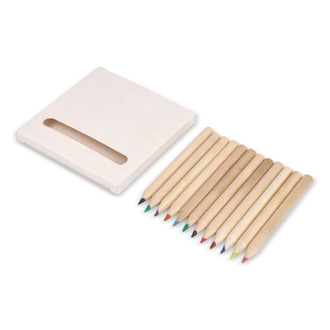 12 Buntstifte in einer Schachtel aus recyceltem Milchkarton Paltinat