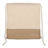 Rucksackbeutel Jute mit Baumwollschnüren 38x41cm Orsicoll
