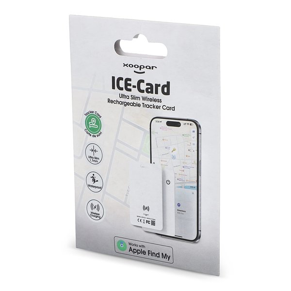 ICE-Card Ultradünne Tracker-Karte wiederaufladbar Uoreillie
