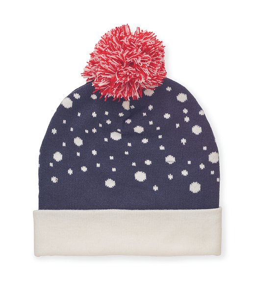 Weihnachtliche Strickmütze Tria