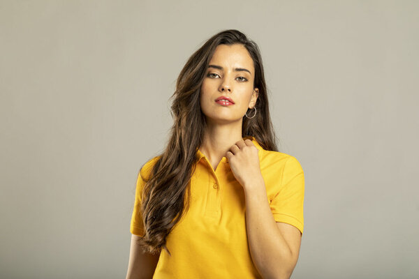 Frauen Farbe Polo-Shirt "keya"