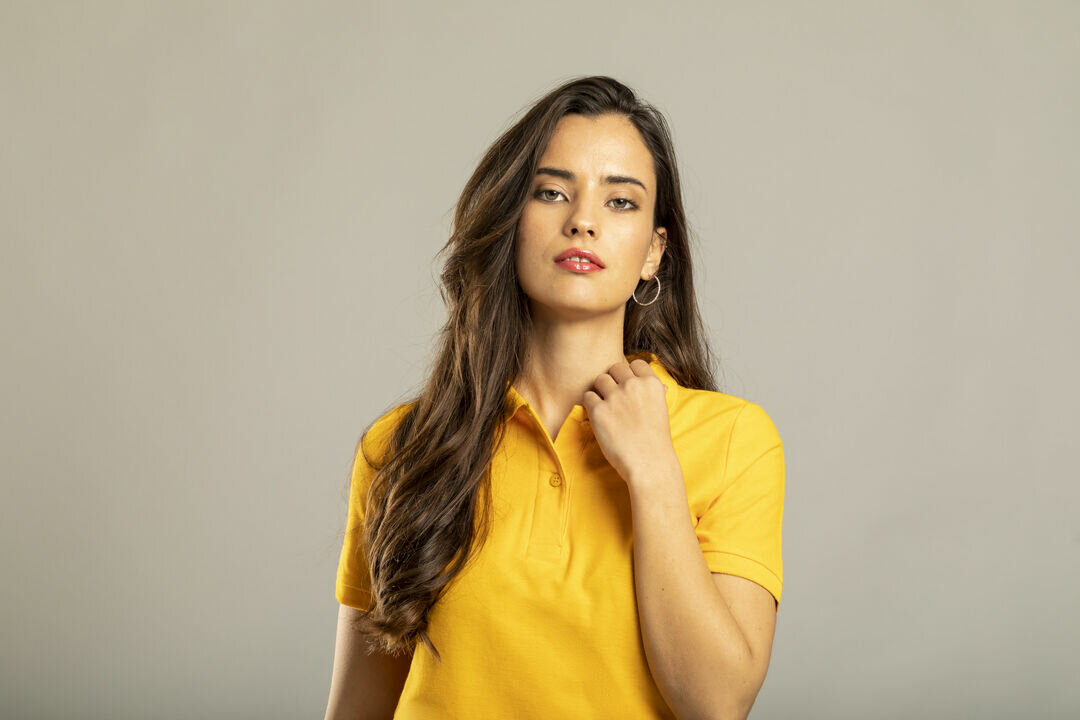 Frauen Farbe Polo-Shirt "keya"