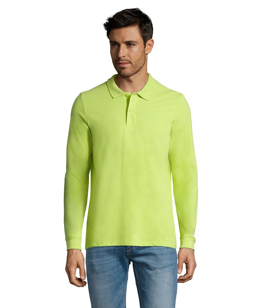 Männer Long-Sleeve Polo 180g Cilgian