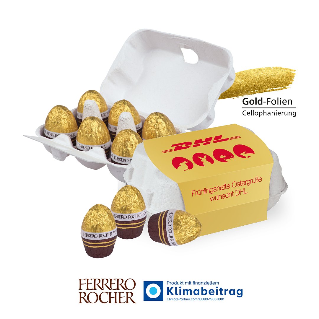 Schoko-Eier 6er-Set mit Ferrero Rocher Ostereier