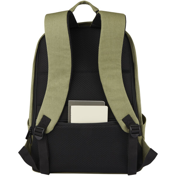 15,6 Zoll Anti-Diebstahl Laptop-Rucksack 18 L aus GRS-recyceltem Canvas - Lüzzi