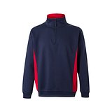 Zweifarbiges Frottee-Sweatshirt (260 g/m²), aus Polyester (65 %) und Baumwolle (35 %) Rudorscht