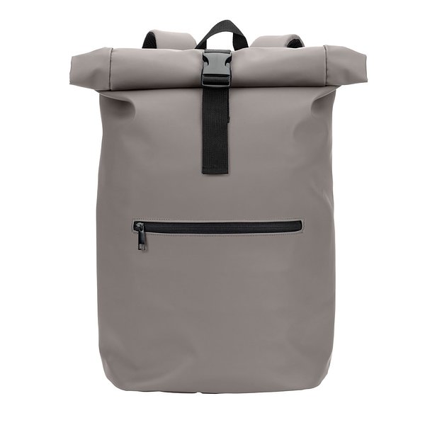 Roll-Top-Rucksack aus PU mit Laptopfach, 16“ Giamiriona