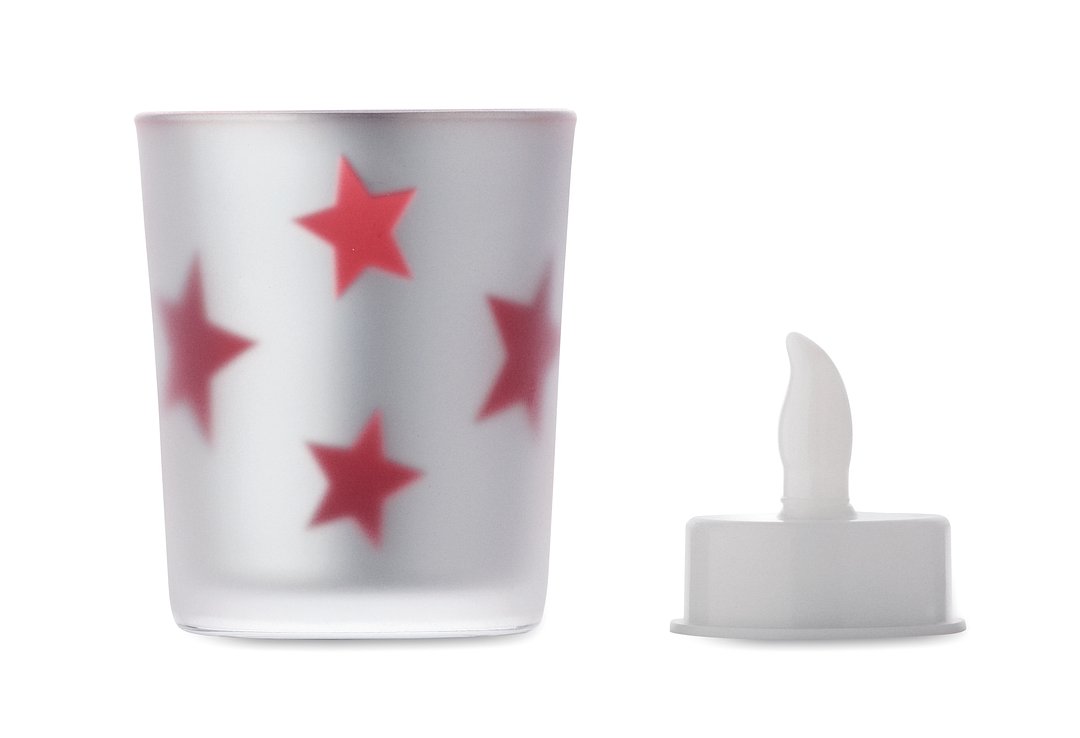 LED-Teelicht im Glashalter Luolfri