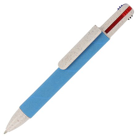 Papierkugelchreiber mit 4 Schreibfarben Hanna