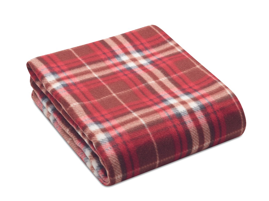 RPET Fleece-Reisedecke Karo Waltia