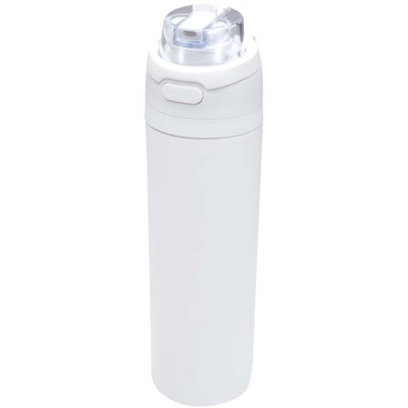 800 ml RCS Trinkflasche aus recyceltem, einwandigem Edelstahl mit Multifunktionsdeckel und Klappstrohhalm - Gillingin