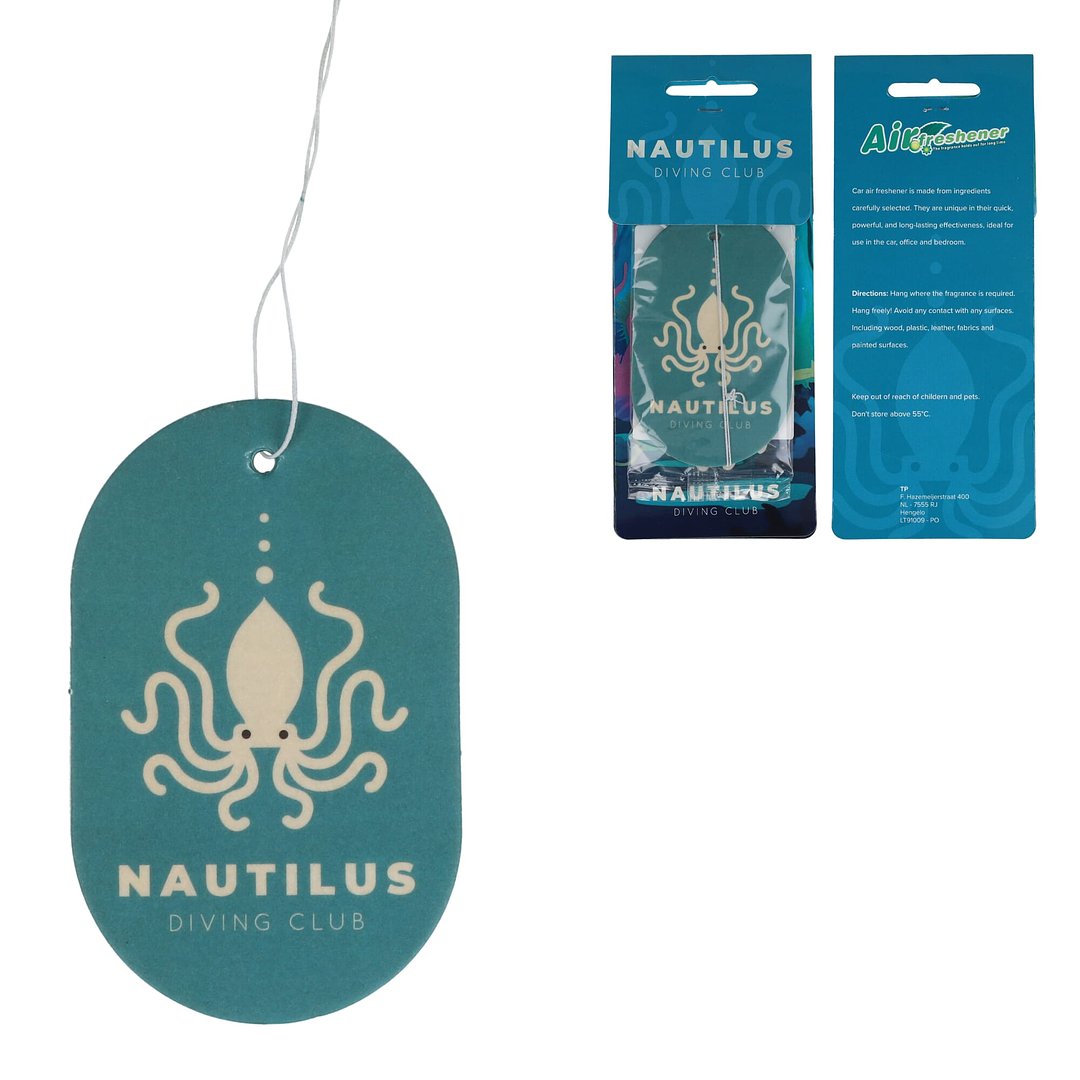 Auto-Lufterfrischer oval mit ozeanfrischem Duft Emeren