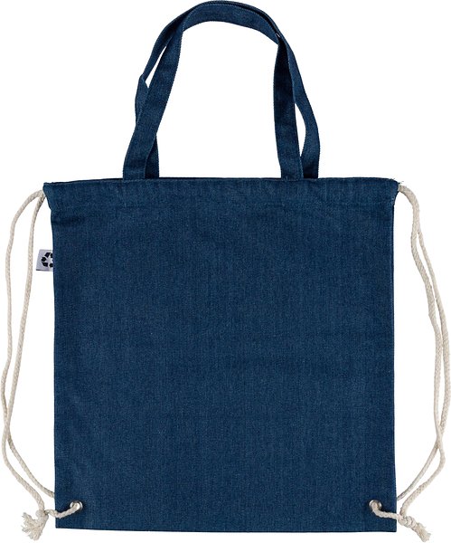 Recycelte Denim-Kordeltasche Leycile
