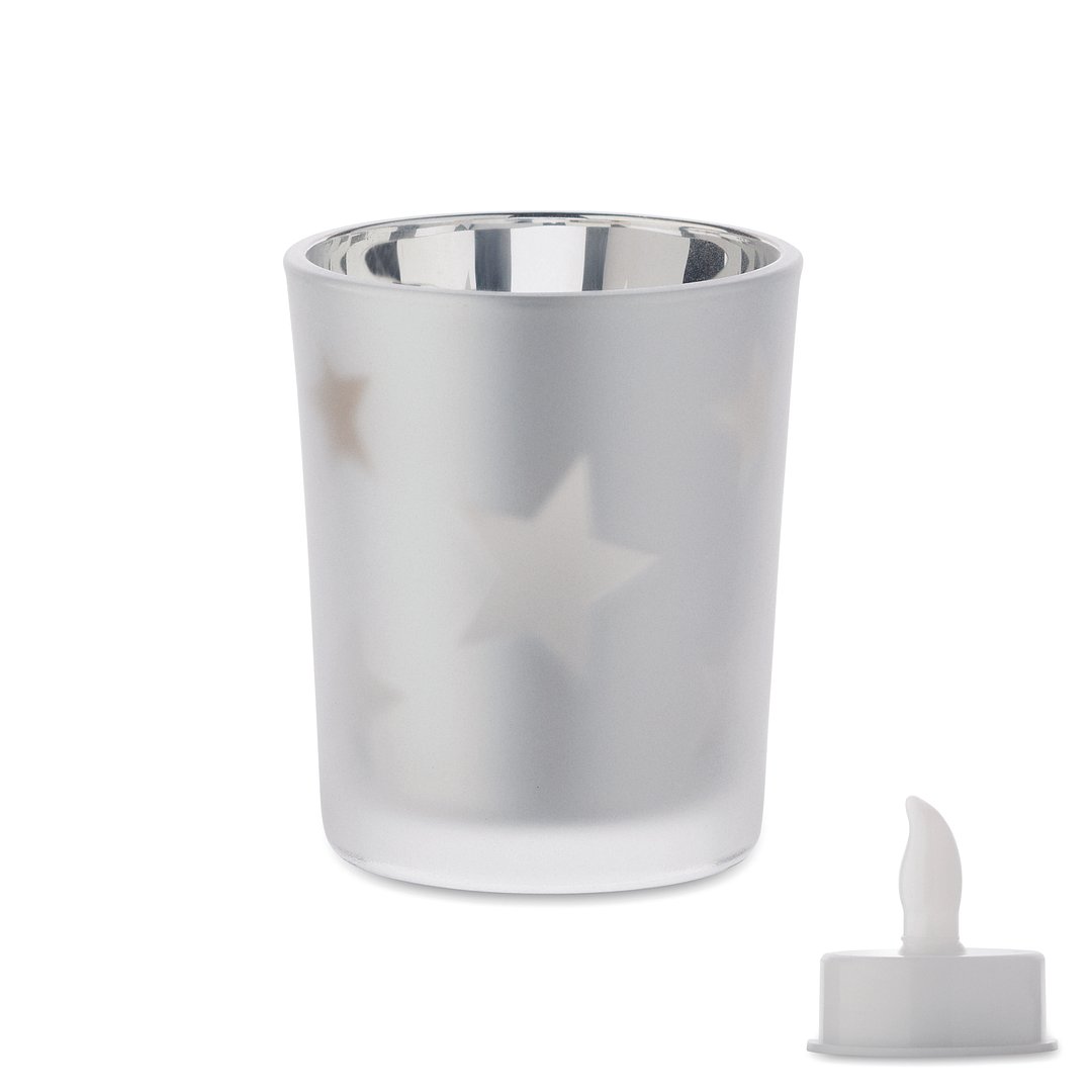 LED-Teelicht im Glashalter Luolfri