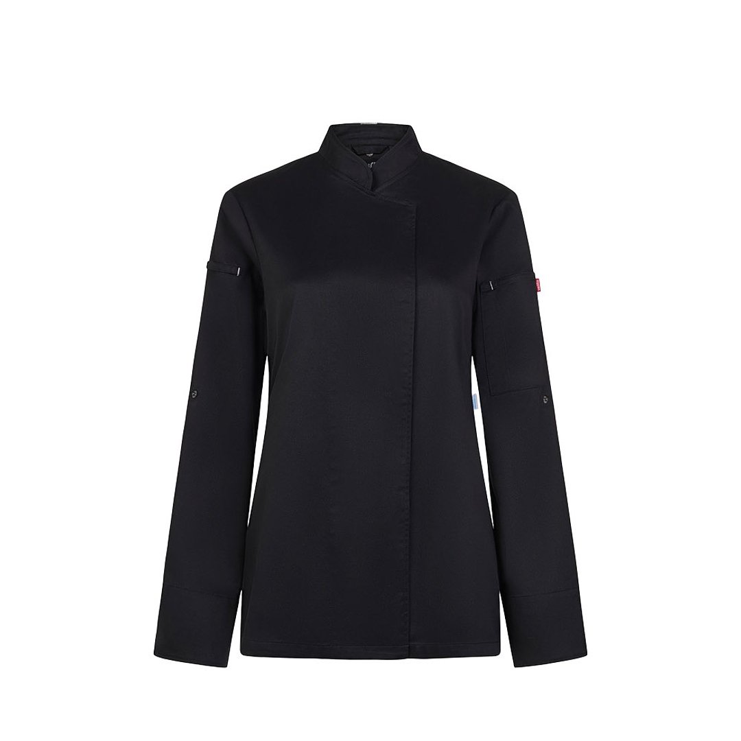 Kochjacke für Damen (190 g/m²), aus Baumwolle (35 %) und recyceltem Polyester (65 %) Jovigen