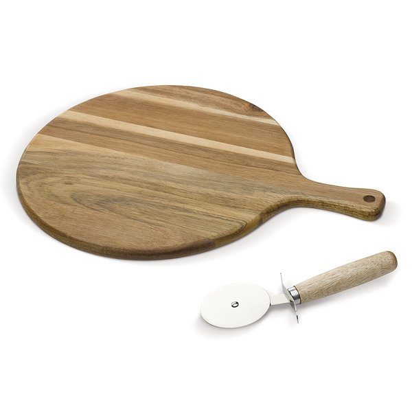 Pizza Schneidebrett mit Rollmesser Annettain