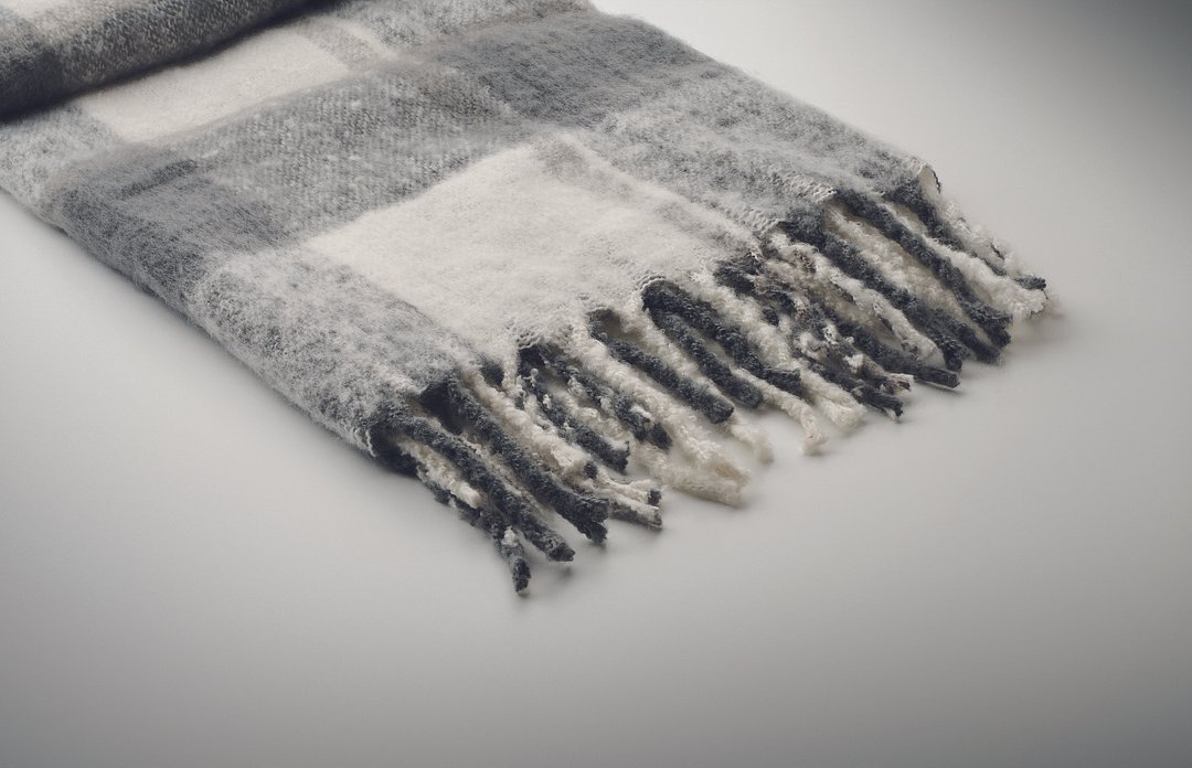 Karierte Mohair-Decke Nathli