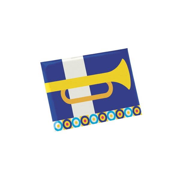 Rechteckiger horizontaler Pin mit Broschennadel Uoleena