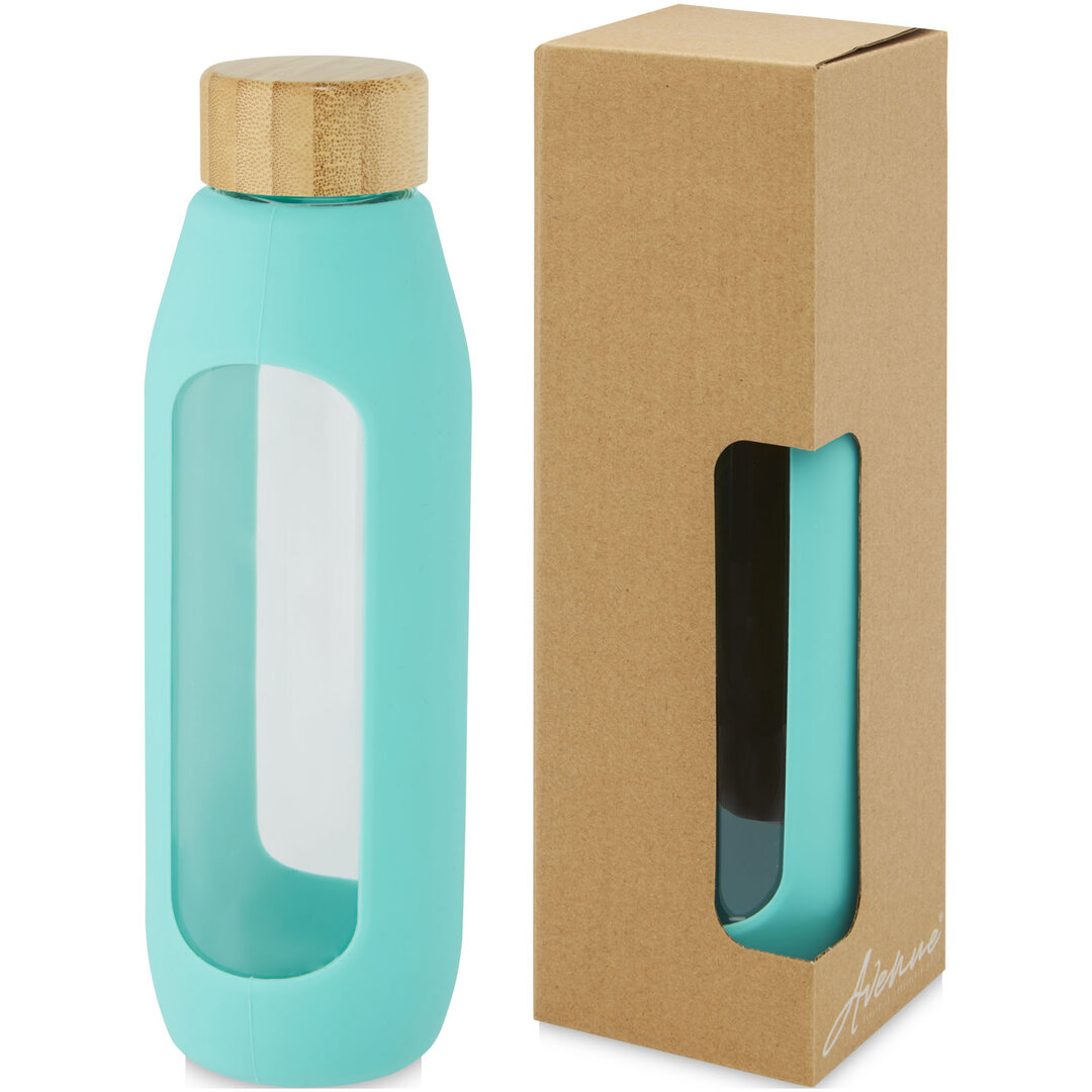 600 ml Flasche aus Borosilikatglas mit Silikongriff - Mascha