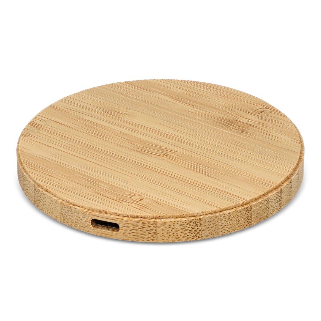 Wireless Ladepad Bambus 15W Helyla