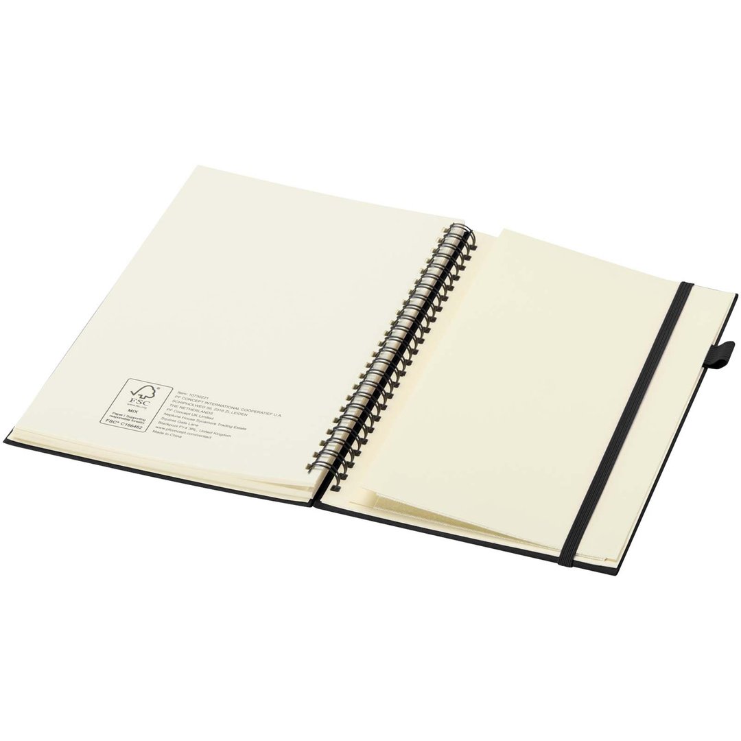 A5 Hardcover Spiralnotizbuch aus recyceltem Kunststoff - Palin
