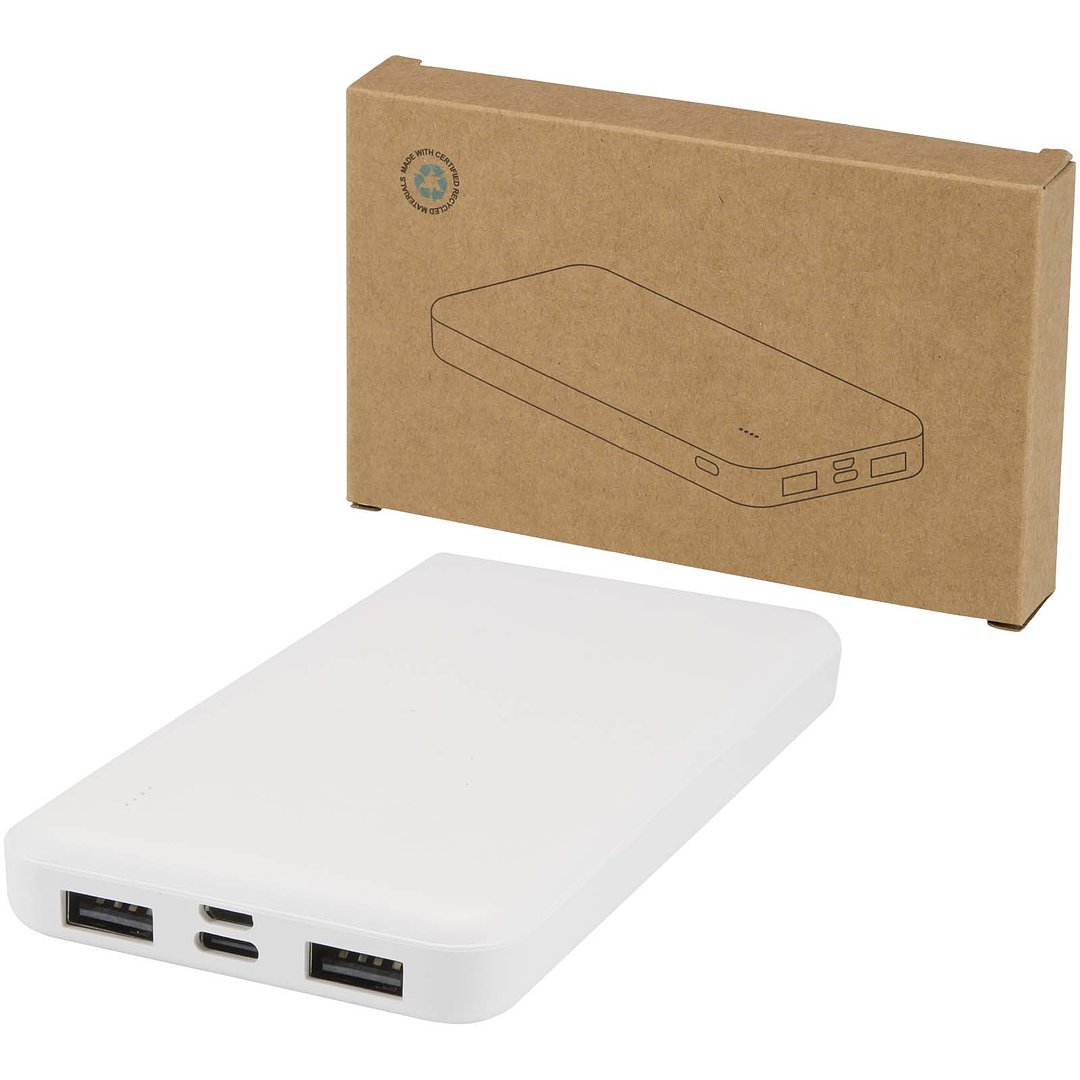 10 W 10.000 mAh Powerbank aus recyceltem Kunststoff - Beatiama