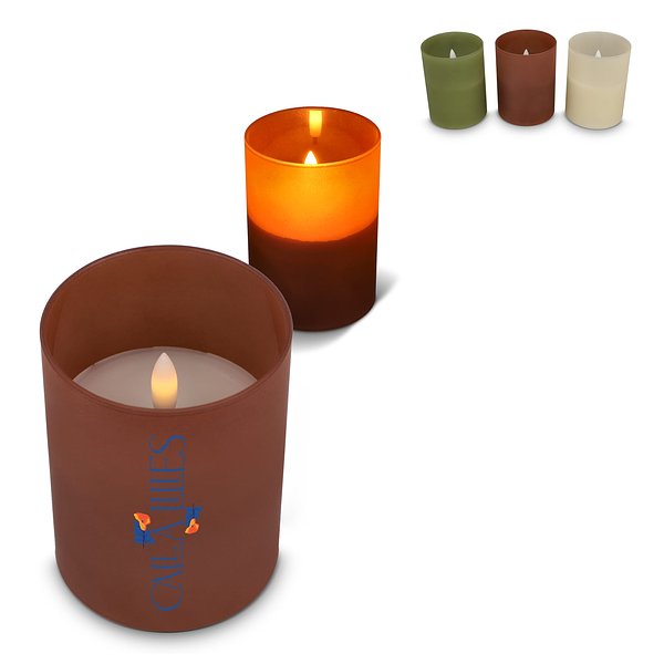 Nyelle Wiederaufladbare LED-Wachskerze im Glas Jovicori