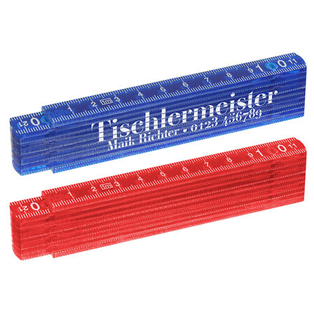 Kunststoff Zollstock midi transluzent