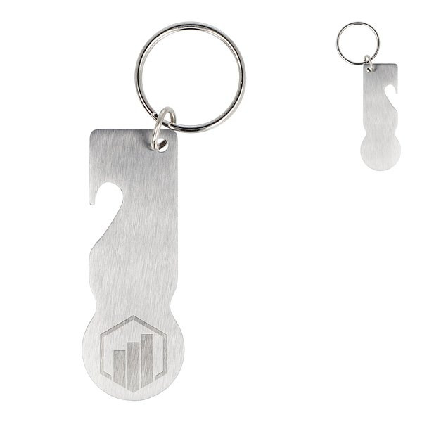 SS Schlüsselanhänger mit Einkaufswagenlöser Emerina