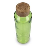 Recycelte Glaswasserflasche ReuuZ mit Holzverschluss 650 ml Frileel