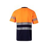 Zweifarbiges T-Shirt aus Piqué (150 g/m²), aus Baumwolle (55 %) und Polyester (45 %) Reivan