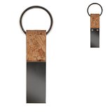 Schlüsselanhänger Kork & Metall rechteckig Anristi