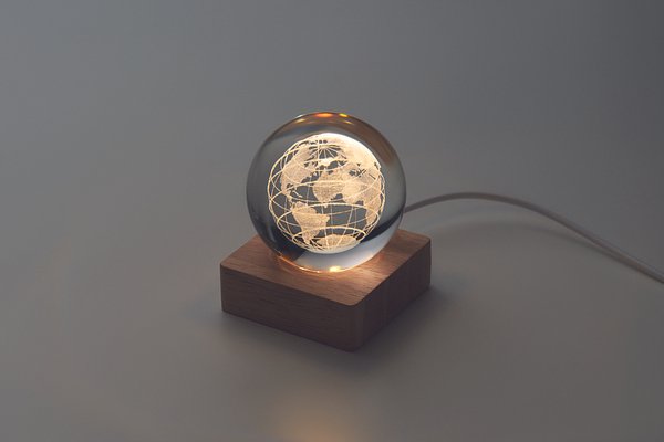 LED-Glaskugel Globus Marler